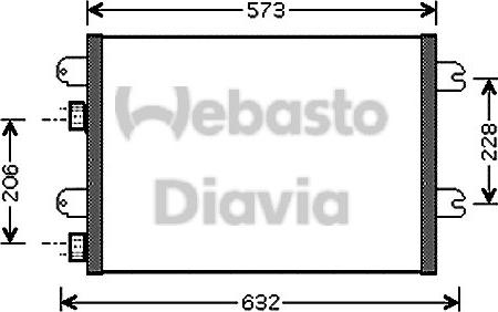 Webasto 82D0225510A - Конденсатор, кондиціонер autocars.com.ua