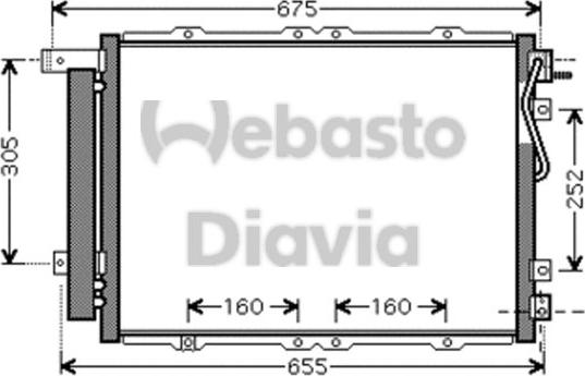 Webasto 82D0225526A - Конденсатор кондиционера avtokuzovplus.com.ua