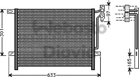 Webasto 82D0225547A - Конденсатор кондиционера avtokuzovplus.com.ua