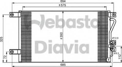 Webasto 82D0225613A - Конденсатор, кондиціонер autocars.com.ua