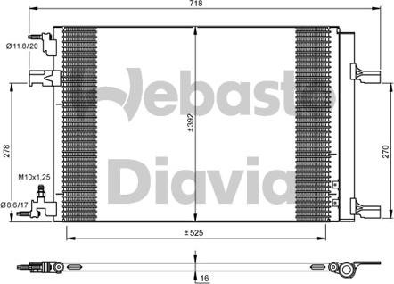 Webasto 82D0225683A - Конденсатор, кондиціонер autocars.com.ua