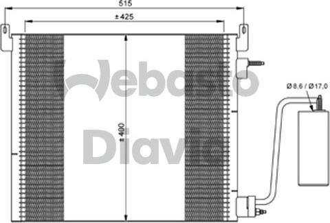 Webasto 82D0225688A - Конденсатор кондиционера avtokuzovplus.com.ua