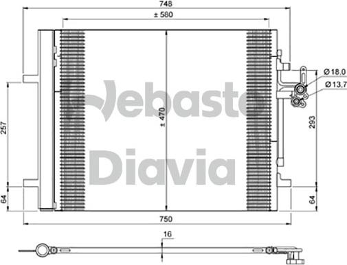 Webasto 82D0225710A - Конденсатор, кондиціонер autocars.com.ua