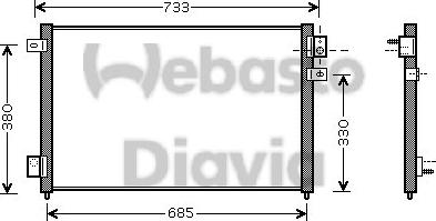 Webasto 82D0226175MA - Конденсатор, кондиціонер autocars.com.ua