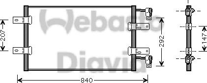 Webasto 82D0226181MA - Конденсатор кондиционера avtokuzovplus.com.ua