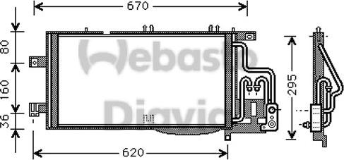 Webasto 82D0226187MA - Конденсатор, кондиціонер autocars.com.ua