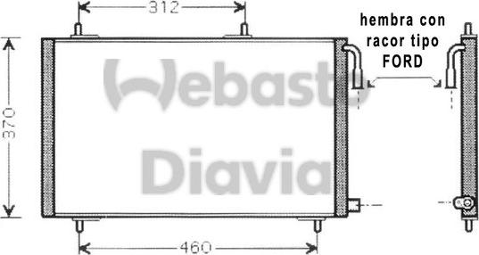 Webasto 82D0226196MA - Конденсатор, кондиціонер autocars.com.ua