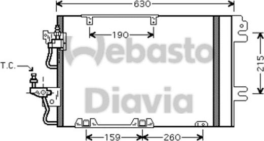 Webasto 82D0226217MA - Конденсатор кондиционера avtokuzovplus.com.ua