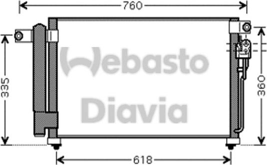 Webasto 82D0226225MA - Конденсатор, кондиціонер autocars.com.ua