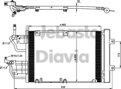 Webasto 82D0226234MA - Конденсатор кондиционера avtokuzovplus.com.ua