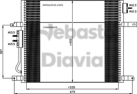 Webasto 82D0226255MA - Конденсатор, кондиціонер autocars.com.ua