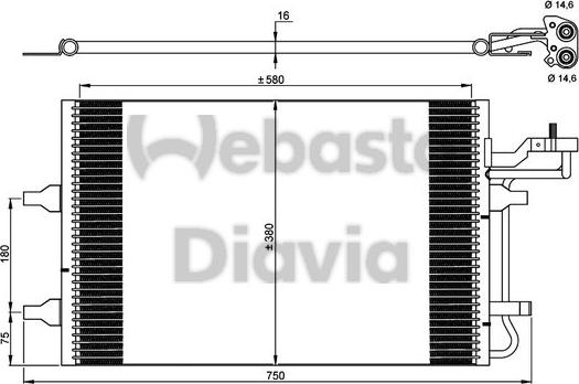 Webasto 82D0226259MA - Конденсатор, кондиціонер autocars.com.ua