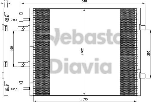 Webasto 82D0226265MA - Конденсатор кондиционера avtokuzovplus.com.ua