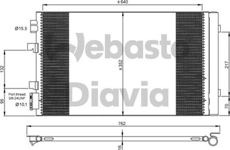 Webasto 82D0226272MA - Конденсатор, кондиціонер autocars.com.ua