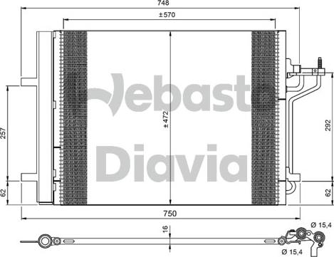 Webasto 82D0226289MA - Конденсатор, кондиціонер autocars.com.ua