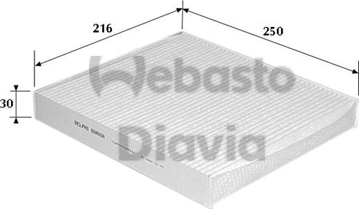 Webasto 82D0325111A - Фильтр воздуха в салоне autodnr.net