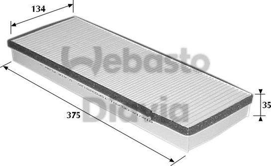 Webasto 82D0325120A - Фильтр воздуха в салоне autodnr.net