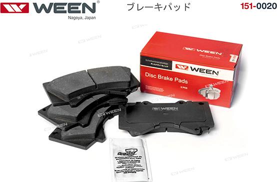 Ween 151-0020 - Тормозные колодки дисковые передние LEXUS LX  TOYOTA Land Cruiser 200 autodnr.net