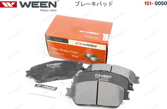 Ween 151-0050 - Тормозные колодки, дисковые, комплект autodnr.net