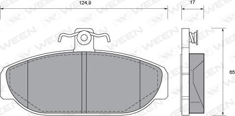 Ween 151-1020 - Гальмівні колодки, дискові гальма autocars.com.ua