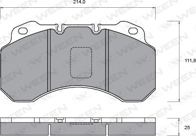 Ween 151-1059 - Тормозные колодки, дисковые, комплект autodnr.net