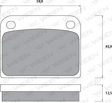 Ween 151-1092 - Гальмівні колодки, дискові гальма autocars.com.ua