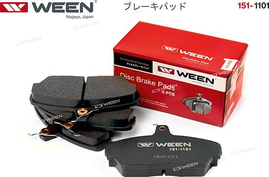 Ween 151-1101 - Тормозные колодки, дисковые, комплект autodnr.net