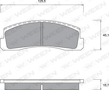 Ween 151-1105 - Тормозные колодки, дисковые, комплект autodnr.net