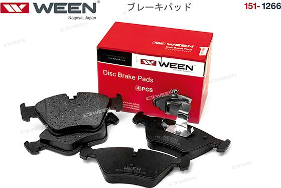 Ween 151-1266 - Тормозные колодки, дисковые, комплект avtokuzovplus.com.ua