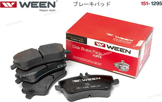 Ween 151-1295 - Тормозные колодки, дисковые, комплект avtokuzovplus.com.ua