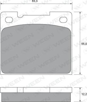 BENDIX 571417 - Гальмівні колодки, дискові гальма autocars.com.ua