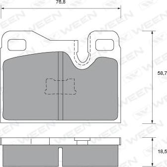 Ween 151-2121 - Гальмівні колодки, дискові гальма autocars.com.ua