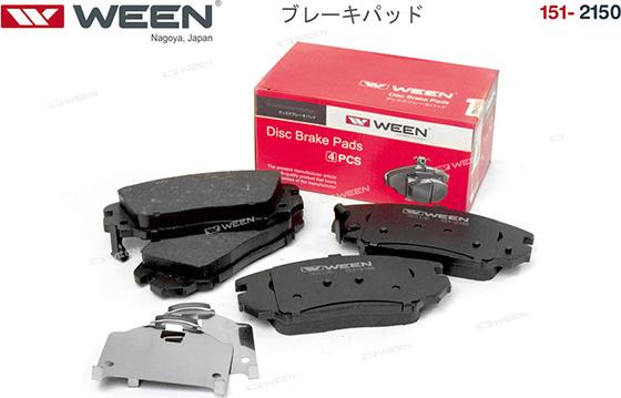Ween 151-2150 - Тормозные колодки дисковые передние HYUNDAI Grandeur TG  Sonata NF  KIA Opirus GH autodnr.net