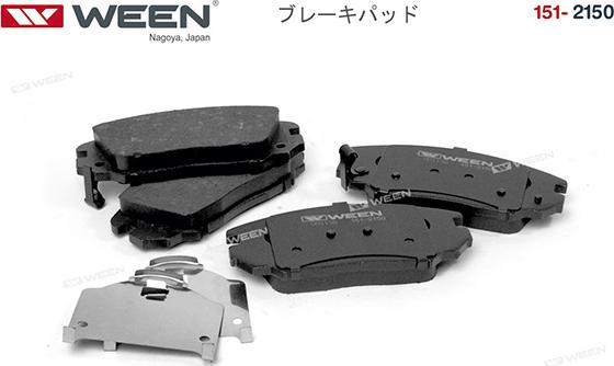 Ween 151-2150 - Тормозные колодки дисковые передние HYUNDAI Grandeur TG  Sonata NF  KIA Opirus GH autodnr.net