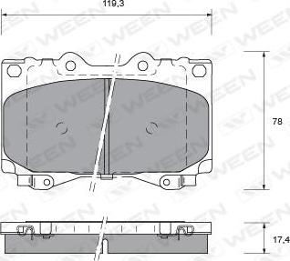 Galfer 205135 - Гальмівні колодки, дискові гальма autocars.com.ua