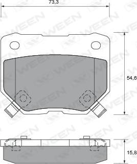 Triscan 1100-0986424321 - Гальмівні колодки, дискові гальма autocars.com.ua