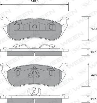 Raybestos EHT981H - Гальмівні колодки, дискові гальма autocars.com.ua