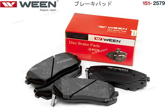 Ween 151-2579 - Тормозные колодки, дисковые, комплект avtokuzovplus.com.ua