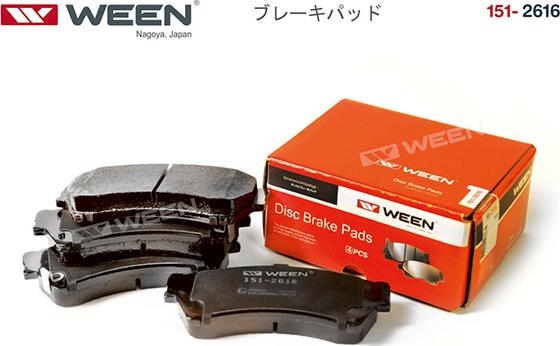 Ween 151-2616 - Тормозные колодки дисковые передние MAZDA 6 GH autodnr.net