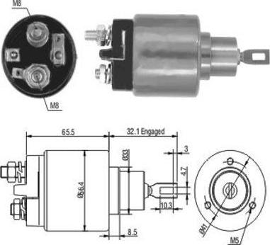 WE PARTS 471480002 - Тяговое реле, стартер autodnr.net