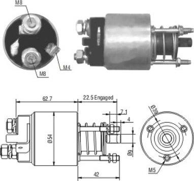 WE PARTS 471480005 - Тяговое реле, стартер autodnr.net