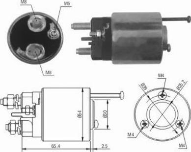 WE PARTS 471480012 - Тяговое реле, стартер autodnr.net