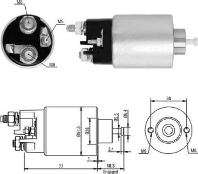 WE PARTS 471480014 - Тяговое реле, стартер autodnr.net