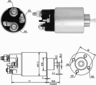 WE PARTS 471480058 - Тяговое реле, стартер autodnr.net