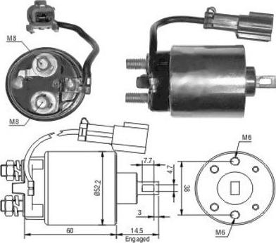 WE PARTS 471480091 - Тяговое реле, стартер autodnr.net