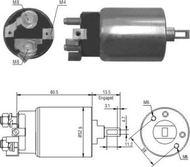 WE PARTS 471480098 - Тяговое реле, стартер autodnr.net