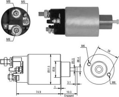 WE PARTS 471480099 - Тяговое реле, стартер autodnr.net