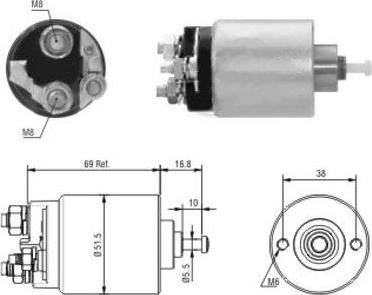 WE PARTS 471480104 - Тяговое реле, стартер autodnr.net