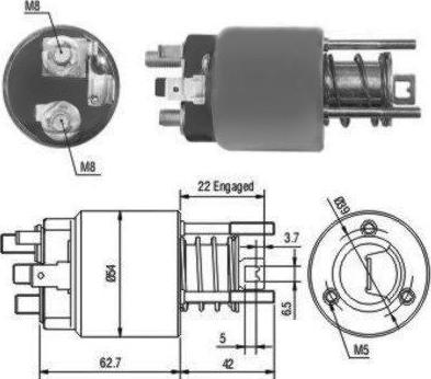 WE PARTS 471480111 - Тяговое реле, стартер autodnr.net