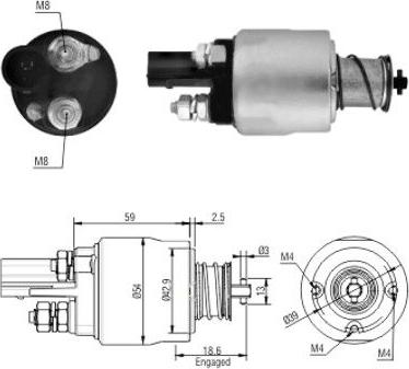 WE PARTS 471480126 - Тяговое реле, стартер autodnr.net